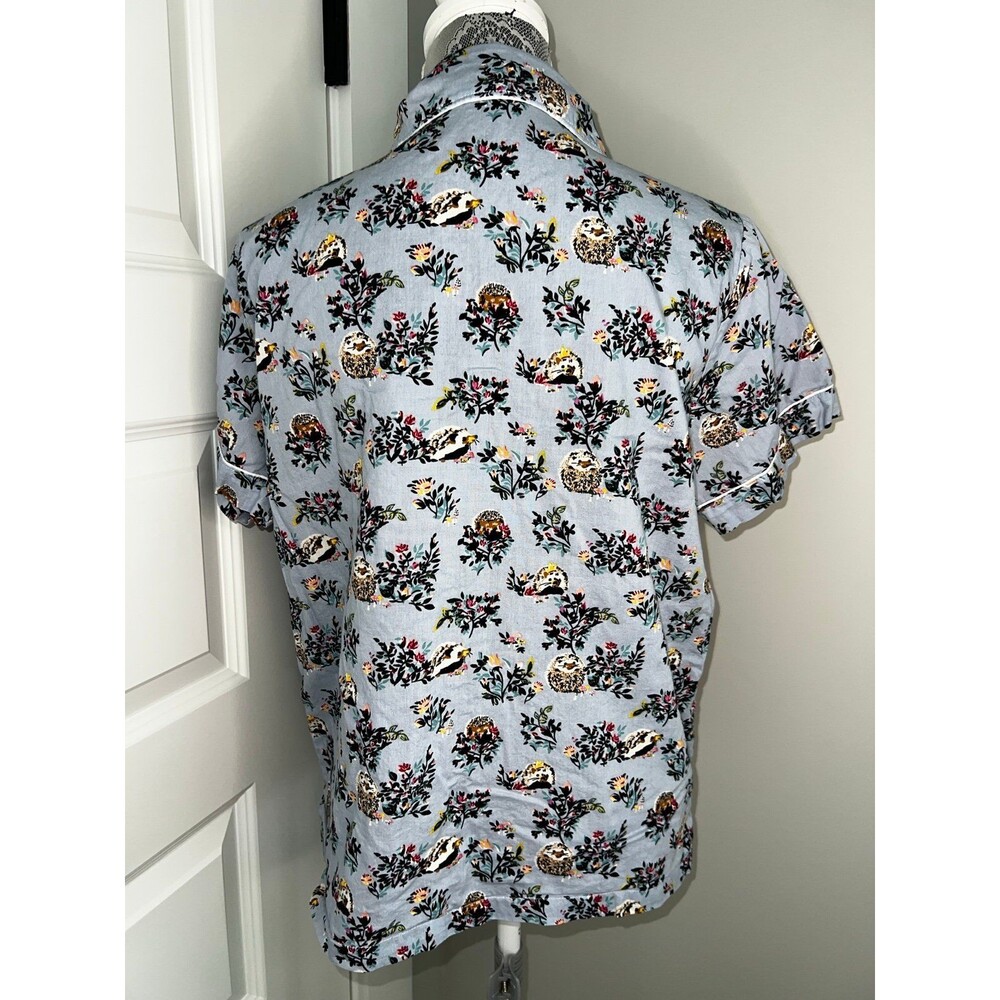 Vera Bradley hedgehog Wild Pajama Sleep Top Women’s Medium M - Picture 6 of 7